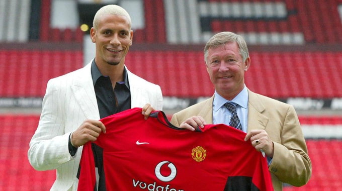 sir slex ferguson and rio ferdinand