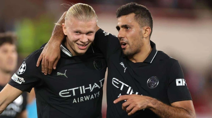 haaland and rodri