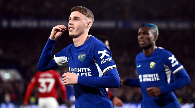 cole palmer hat trick vs man united