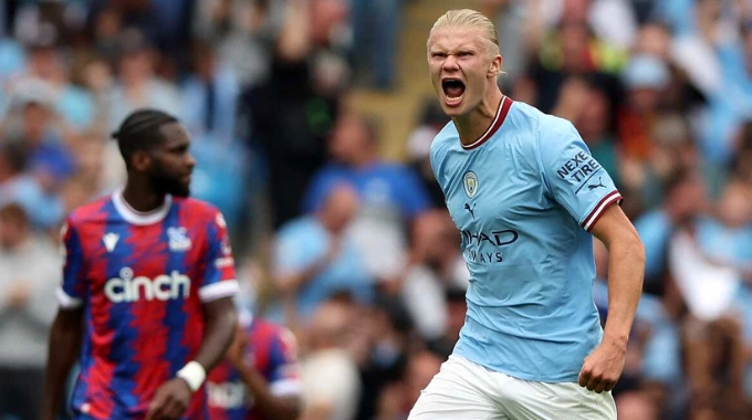 haaland hat trick vs crystal palace