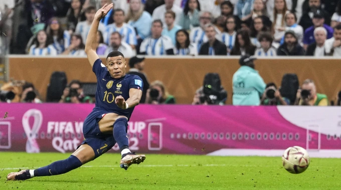 mbappe hat trick vs argentina 2022